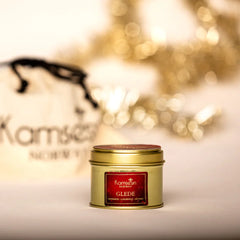 Glede - Handmade Christmas scented candle with apple & cinnamon