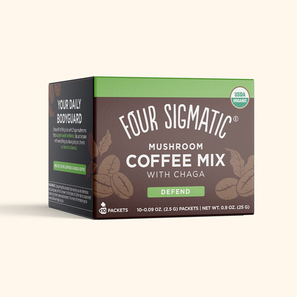 Four Sigmatic Mushroom Coffee med Chaga og Cordyceps (10 serveringer)